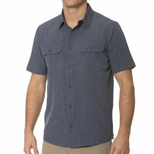 NEW WITH TAGS ZEROXPOSUR MEN'S TRAVEL SHIRT - Gray - Size Small